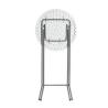 China Mail Packing 60cm Round White Plastic Mini Bar Dining Table with Customized Color wholesale