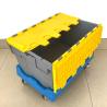 China 46L Recyclable Moving Boxes Stackable Crate for Warehouse Storage Needs wholesale