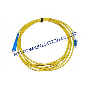 China Simplex Singlemode Fiber Optic Cable Patch Cord For FTTH Systems, Low Insertion Loss supplier