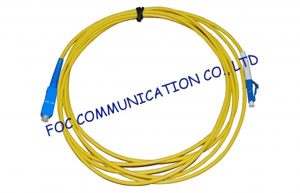 Simplex Singlemode Fiber Optic Cable Patch Cord For FTTH Systems, Low Insertion