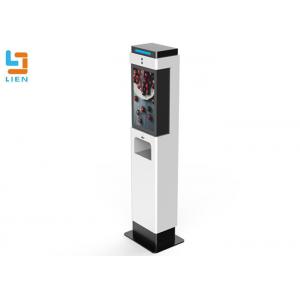 China Attendance Machine Hand Sanitizer Dispenser Thermal Scanner Kiosk with Face Recognition supplier