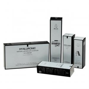 Rectangle Skin Care Cosmetic Box Packaging / Custom Printed Cosmetic Paper Box
