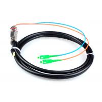 China 5M Waterproof SC / APC Pigtail , G652D 2 Core Single Mode Fiber Optic Cable on sale