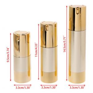 China Screw Cap Airless Cosmetic Bottles Small Luxury Acrylic Recyclable Cosmetics Empty Containers supplier