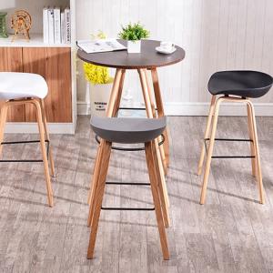 Multi Coloured Wooden Dining Chairs , Modern Plastic Bar Stools