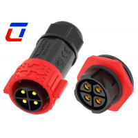 China 4 Pin Power Connector Waterproof 50A IP67 10AWG Cable Field Assembly on sale