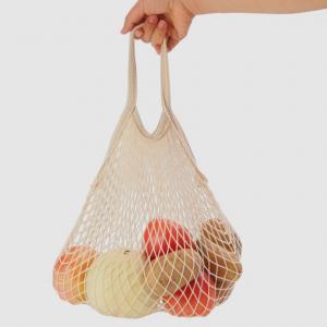 Vegan Reusable Vegetable Storage Bags Eco Friendly 100% Cotton AZO Free