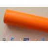 Thermal Insulation Materials 0.45mm One Side Orange Silicone Coated Fiberglass