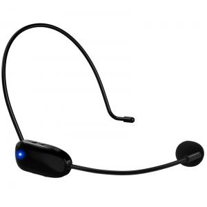 Os auriculares sem fio do microfone com a orelha do orador que pendura 24g Dual estúdio de Bluetooth da transmissão de USB