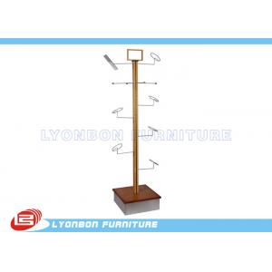 China Supermarket MDF / Metal Hat Display Rack Stand With Melamine Finished supplier