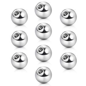 316L Surgical Drilled Stainless Steel Balls , Steel Ball With Through Hole 3MM 4MM 5MM