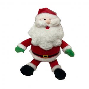 China 0.28m 11.02'' Singing Santa Claus Father Christmas Cuddly Toy LED Light supplier