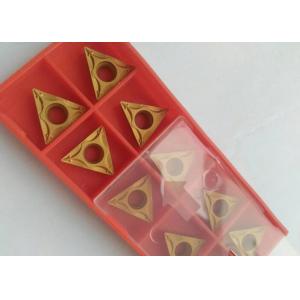 PVD CVD Coating Indexable Carbide Inserts / Indexable Turning Inserts Yellow Color