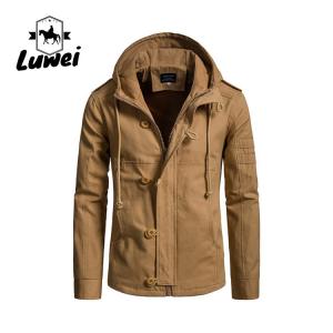 Padded Hooded Cotton Outerwear Blouson Giacca a Vento Utility Chaquetas Rectas Para Hombre Jacket for Men