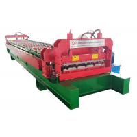 China PPGI / GI Roof Panel Roll Forming Machine , A / C Motor Metal Sheet Forming Machine on sale