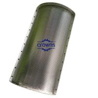 China Stainless Steel Wedge Wire Curve Screen Flat Screen Panel For Fishpond filtration on sale