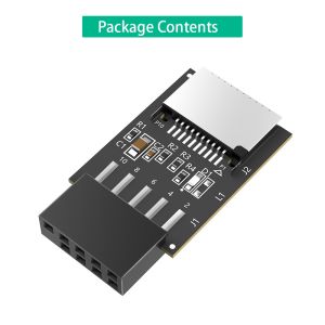 China USB 2.0 9pin Type E Adapter 5V Front Panel Header To Adapter LED wholesale