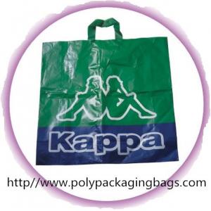 China Environmental Friendly Green Recycled Plastic Handle Bag For Shopping supplier