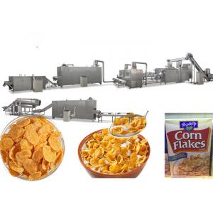 ISO9001 Puffed Snack Food Corn Flakes Production Line