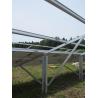 China Silver Anodized Solar Ground Mount System / Solar Energy Systems Single Pole wholesale