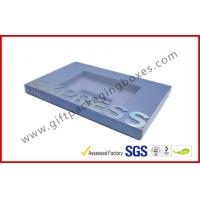 China Silver Envelope Card Board Packaging Boxes , Clear Plastic Sleeve Screen Protector Packaging on sale