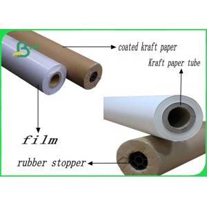 48 Inch 20lb / 75gsm Eco - Friendly Safe Strength Plotter Paper Roll For Hp Printer