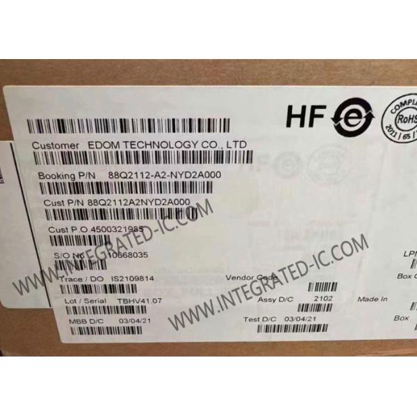 China L'automobile gauche simple ébrèche 88Q2112-A2-NYD2A000 la puce de l'Ethernet PHY supplier