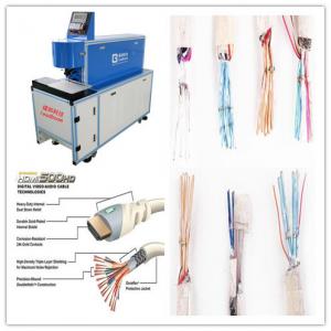 China CO2 Laser Copper Wire Stripping Machine With Double Tube Double Light Road Design supplier