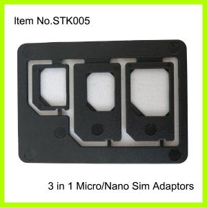 China Custom 3 in 1 SIM Adapter Nano and Micro Sim Adaptor Kit supplier