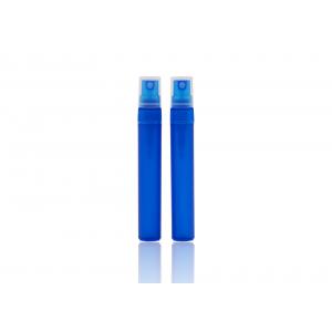 China 5ml 8ml 10ml Frosted Spray Bottle Blue Pen Shape Plastic Perfume Atomizer supplier