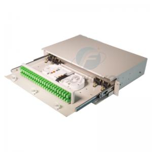 China ODF 1U 24 Ports 19'' Fiber Optic Patch Panel With SC APC UPC Adapters Pigtails supplier