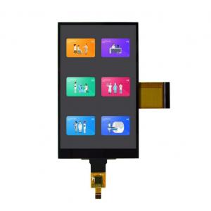 China 3.3V 4.3 Inch TFT LCD Display / 200cd/M2 Capacitive Touch Screen Panel supplier