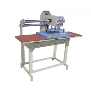 China Pneumatic Above Sliding Dual Automatic Heat Transfer Machine For Fabric / Garment supplier