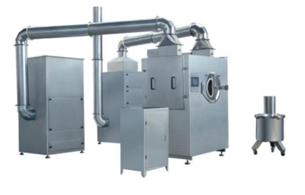 TIANHE Full Automatic Sugar / Chocolate Film Coating Machine With Sparying Gun