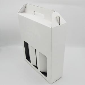 custom collapsible cellar door foldable corrugated two three bottles wine bottle carrier