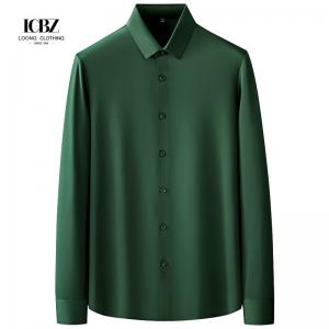 LCBZ Custom Men's Printed Long Sleeve Shirts for Casual Wear in Winter and Autumn