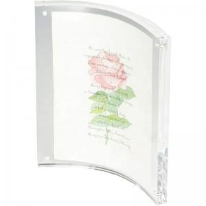 8x10 7x5 6x4 5x7 Acrylic Magnetic Picture Frame Curved Glass Plexiglass Hot Pressing Picture Block