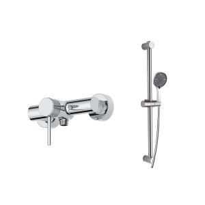Chrome Brass Single Lever Bath Mixer Tap OEM Wall Mounted