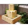 China Polygon Fish Tank Sandstone Brick Garden Fountain wholesale
