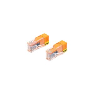 China RJ45 as tomadas modulares Cat7 protegeram o ouro de duas partes do projeto 50u dos conectores 8P8C chapeado wholesale