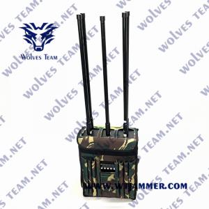 Military Backpack 90W GPS WIFI 5.8G Drone Signal Jammer