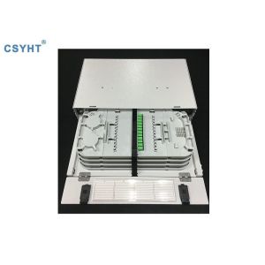 China 28core SC Adapter Fiber Optic   2U 19 Inch Rack Mount Patch Panel ODF wholesale