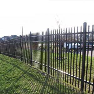 Powder Coated Tubular Steel Fence Metal For Homes And Garden