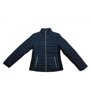 Belted Ladies Quilted Padded Jacket Womens Black Quilted Jacket Ladies