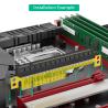 China PCI Express 8X to 16X Riser Card 107mm Black PCB wholesale
