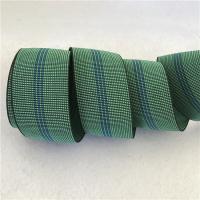 China Heavy Duty Elastic Chair Webbing , Green Color 60mm Width Sofa Elastic Straps on sale