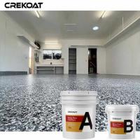 China Environmentally Epoxy Flake Floor Coating Seamless Concrete Flooring on sale