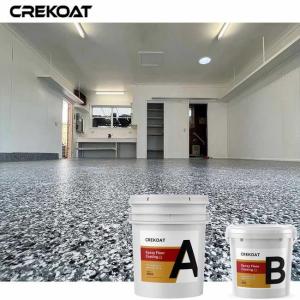 China Environmentally Epoxy Flake Floor Coating Seamless Concrete Flooring supplier