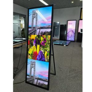 China 75 pouces Affichage LCD vertical à écran complet IR LCD tactile Affichage au sol affichage numérique Android Windows OS supplier