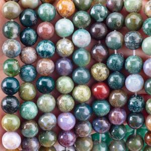 8mm Indian Agate Gemstone Beads Healing Crystal Stone Beads For Jewelry Making